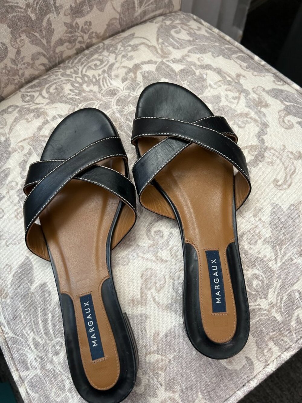Margaux Leather Sandal Flats (handmade in Spain)